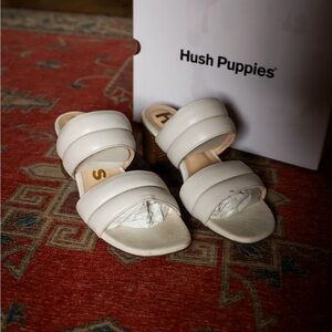 Hushpuppies Leila Slide - Pearl White
